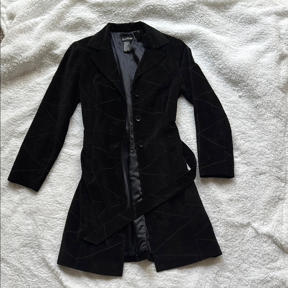 Bebe Black Blazer Tailored Suit Jacket